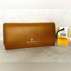 Valentino Women's Whiskey Tan Leather Wallet